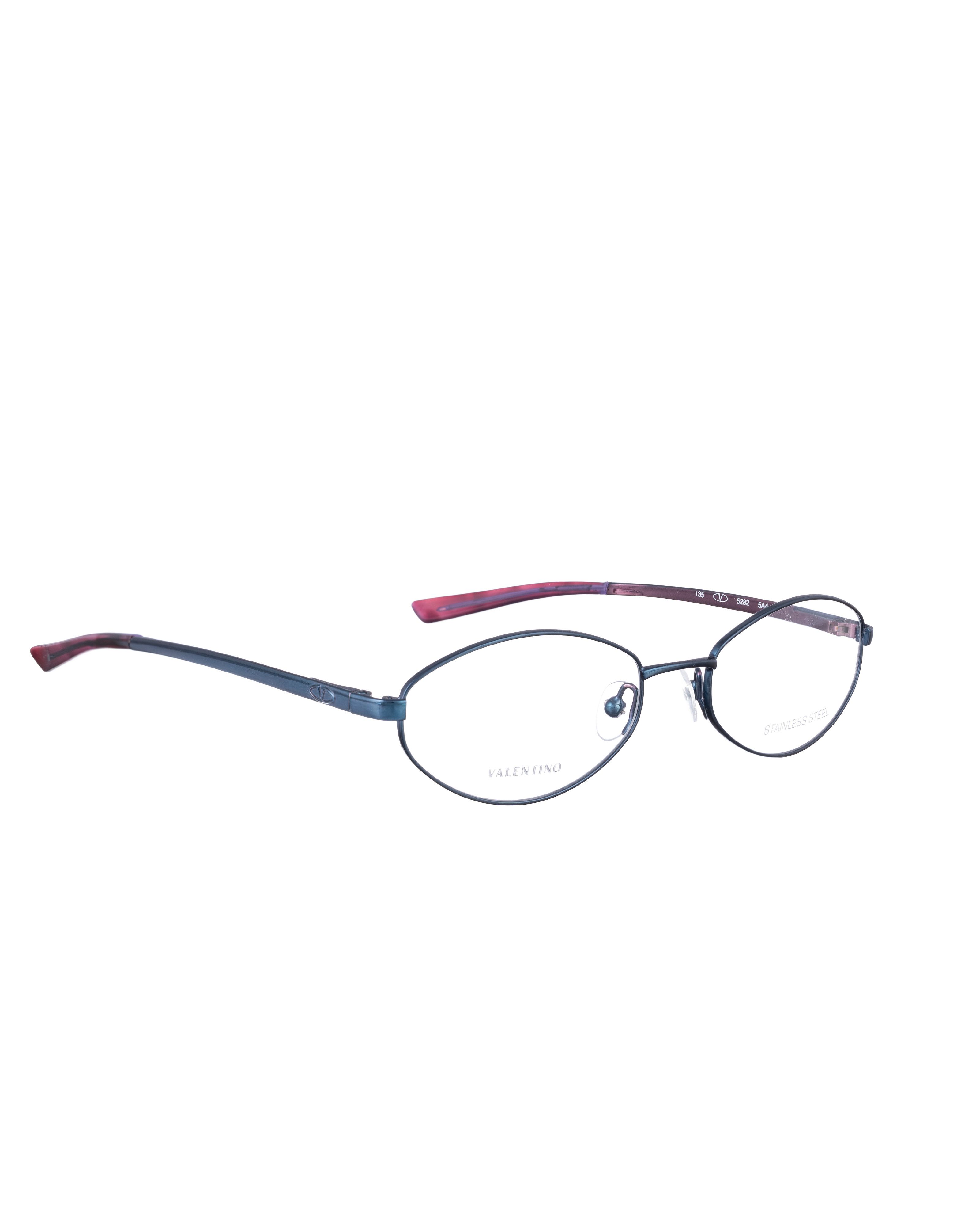 Valentino Valentino 00s Beetle Purple Blue Metallic Glasses Size ONE SIZE - 1 Thumbnail