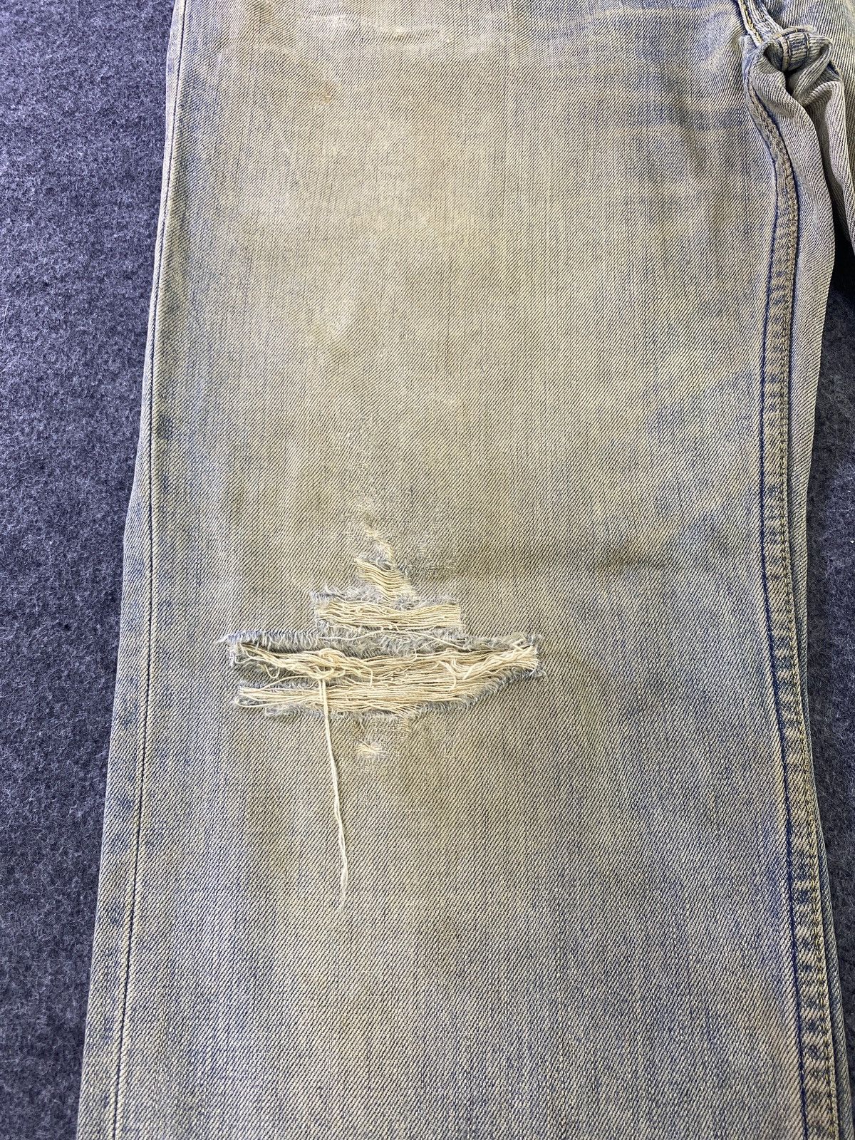 Jean × Levi's × Vintage Vintage Levis 502 Distresses Blue Wash Jeans - J938 Size US 34 / EU 50 - 15 Thumbnail