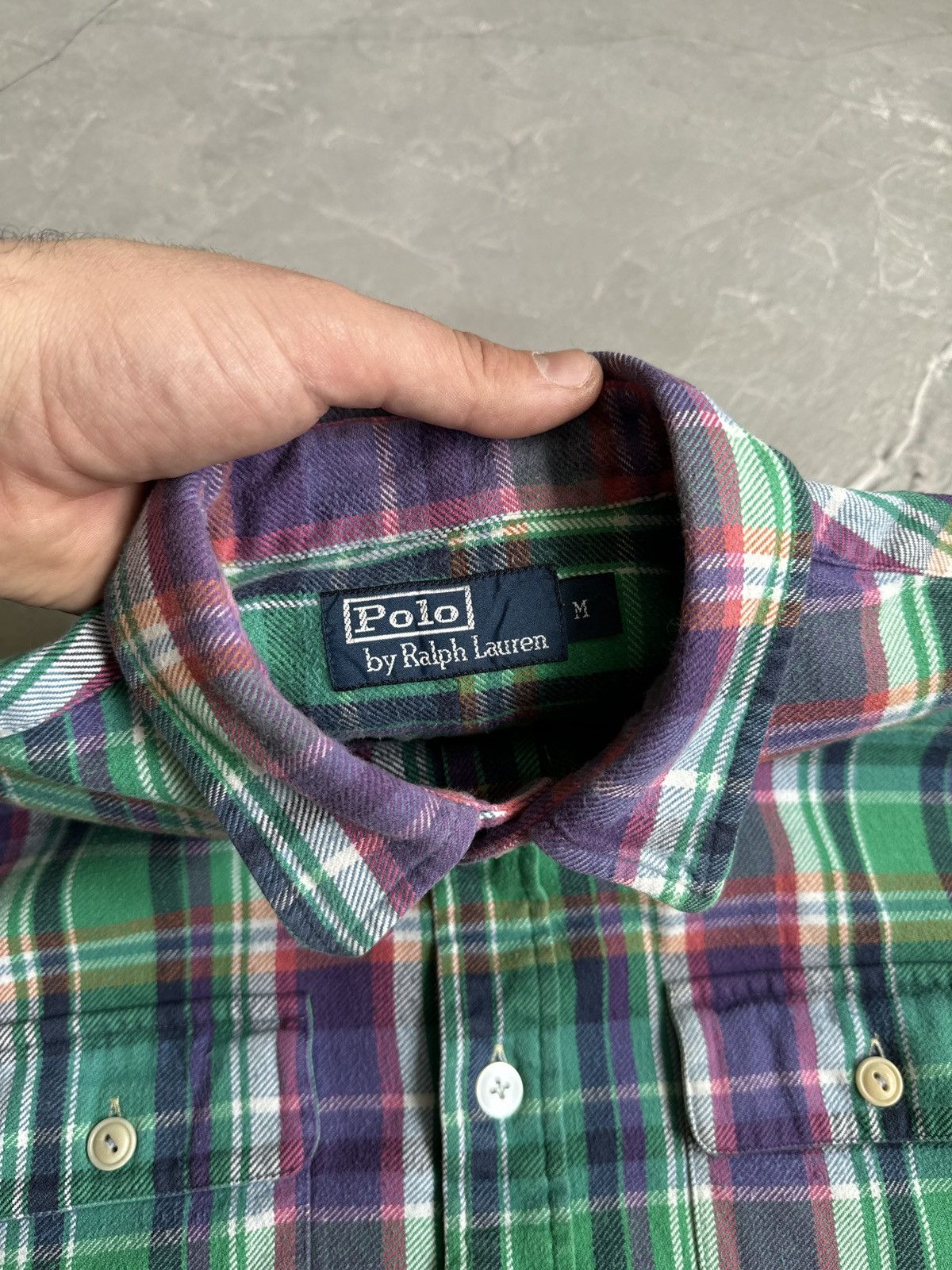 Polo Ralph Lauren Vintage 90s Polo Ralph Lauren Plaid Flannel Shirt Size US M / EU 48-50 / 2 - 13 Thumbnail