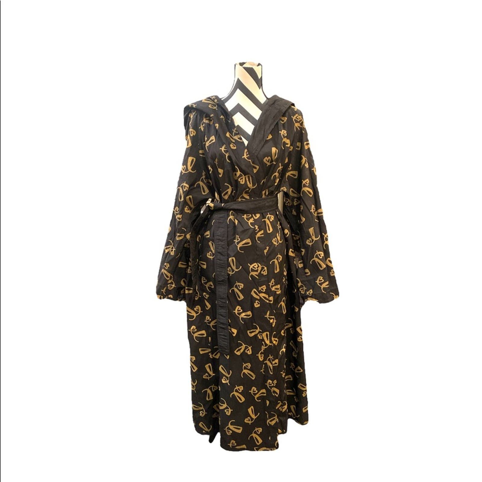 image of Mycra Pac Designer Wear Women's Hooded Reversible Rain Coat in Black (Size Medium)