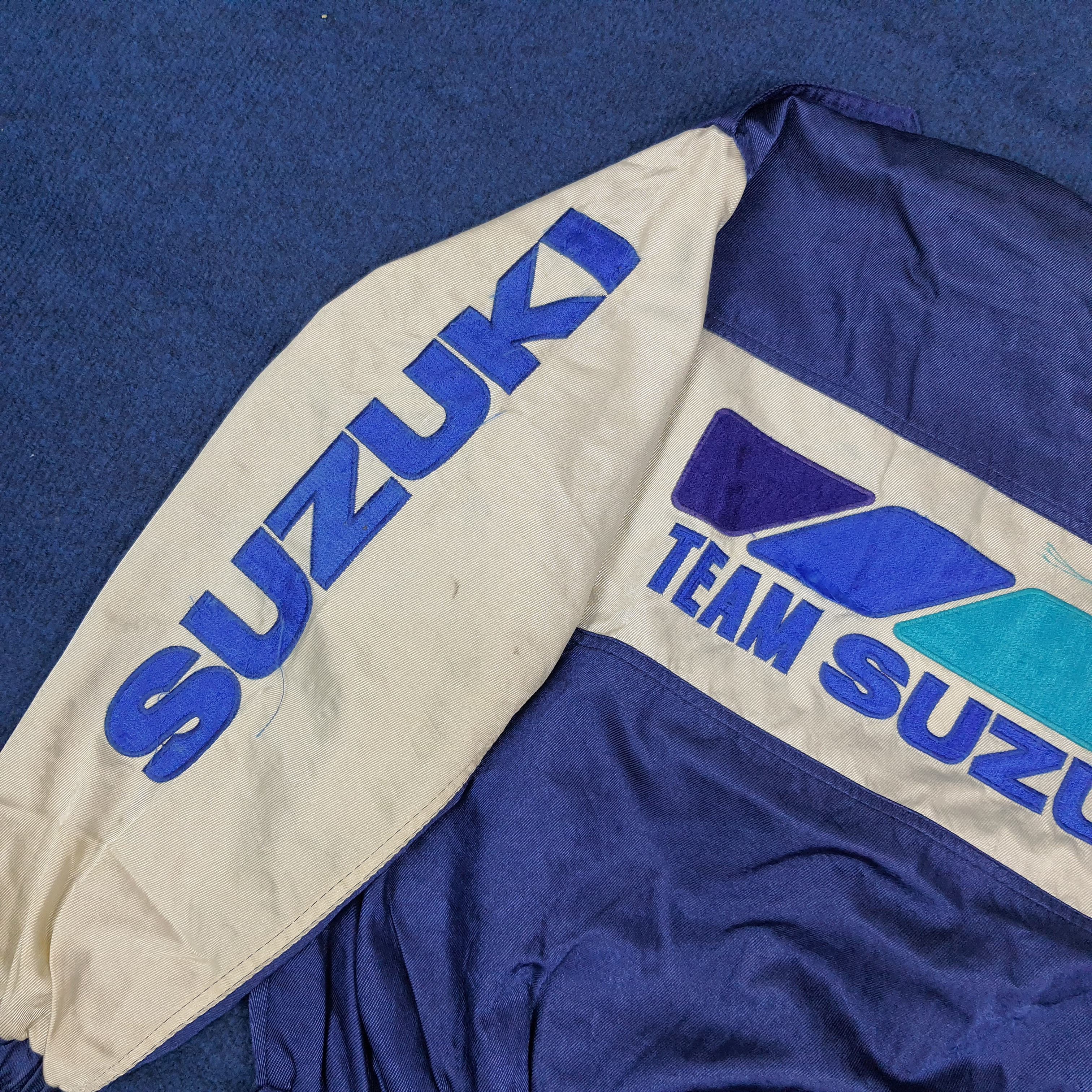 Japanese Brand Vintage 90s Team Suzuki Japan Reversibe Jacket C269N10 Size US L / EU 52-54 / 3 - 2 Thumbnail