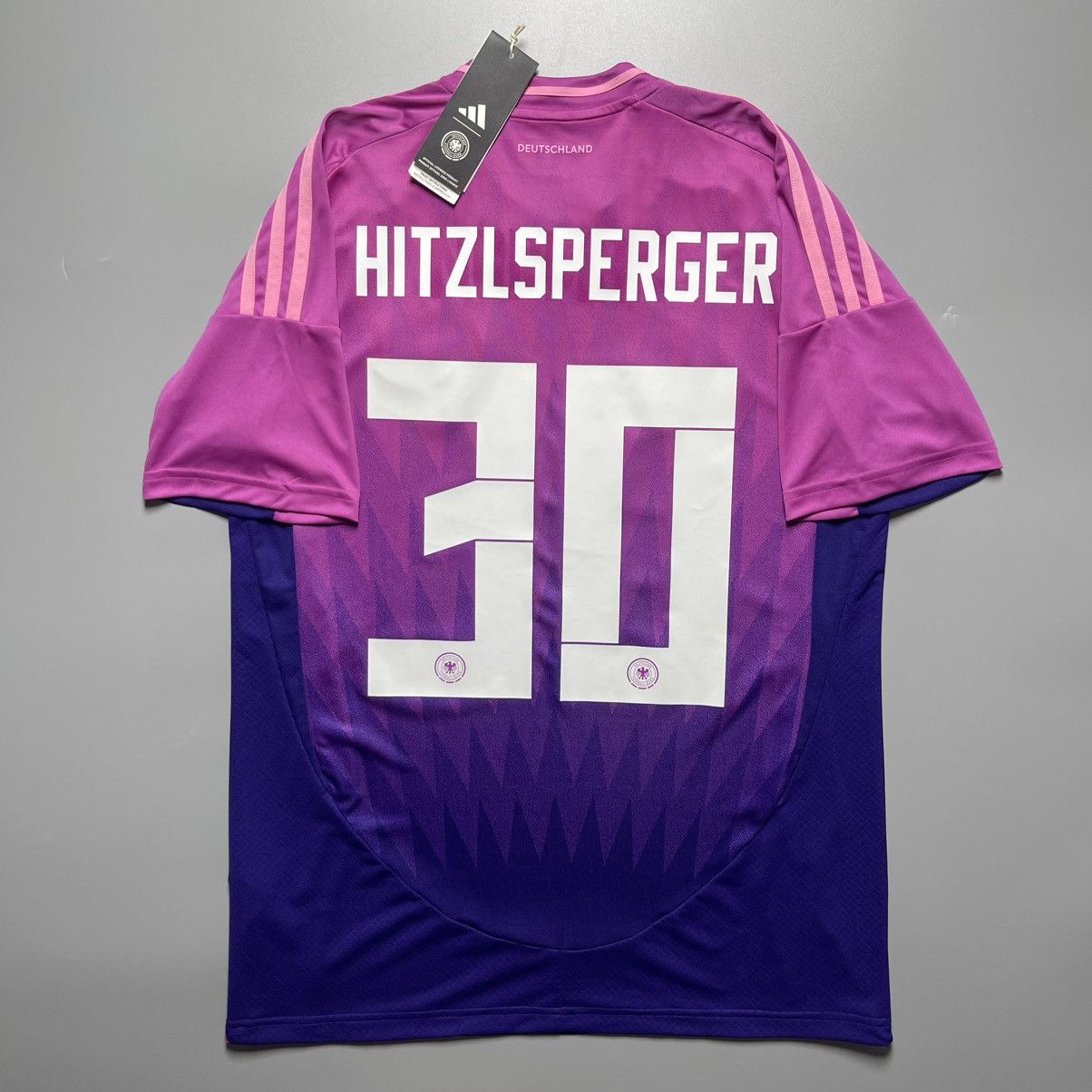 Adidas NWT GERMANY ADIDAS 2024 EURO SOCCER JERSEY #30 HITZELSPERGER Size US M / EU 48-50 / 2 - 1 Thumbnail