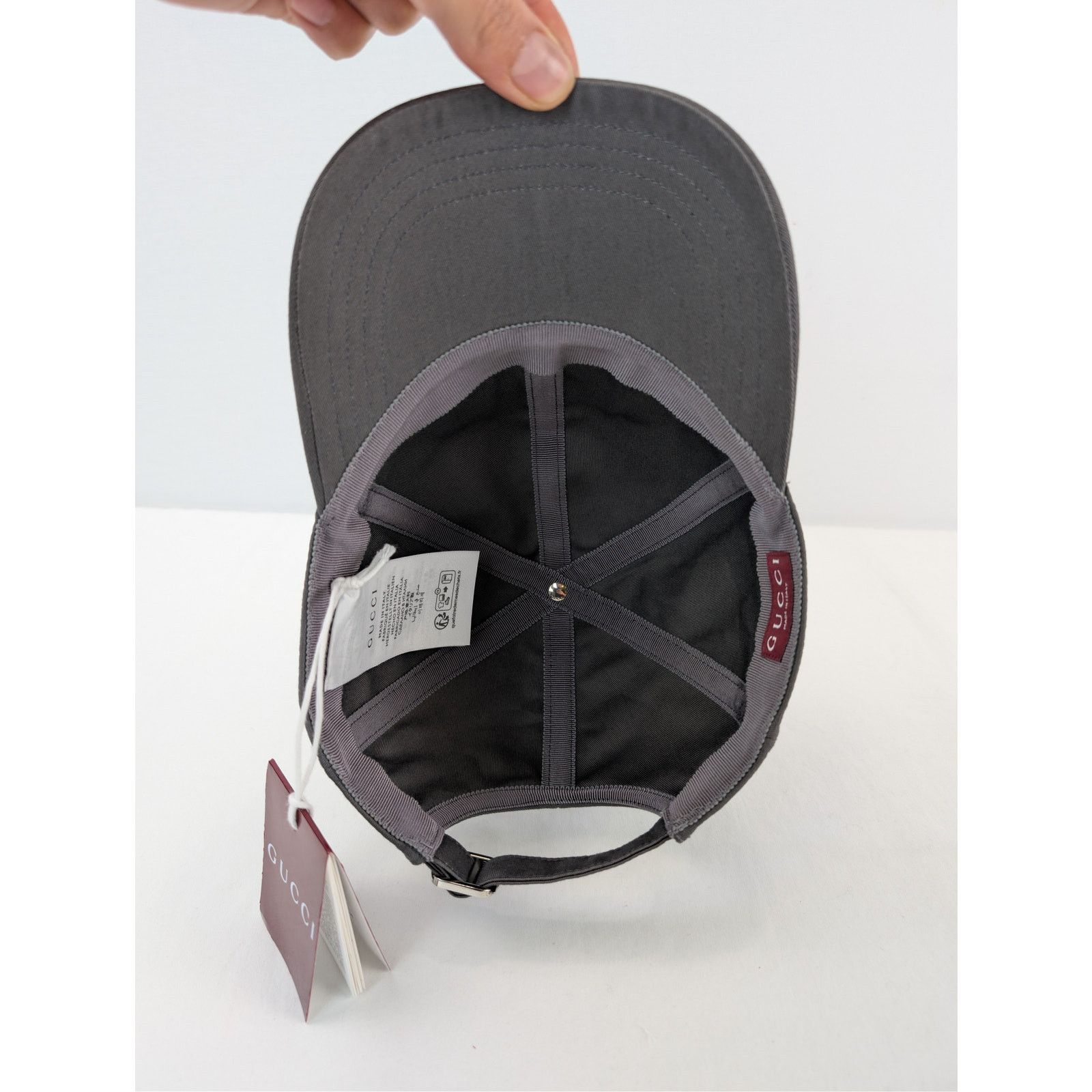 Gucci o1rshd1 Size: M / Pecchi Baseball Cap / Hat in Graphite Grey Size ONE SIZE - 8 Thumbnail