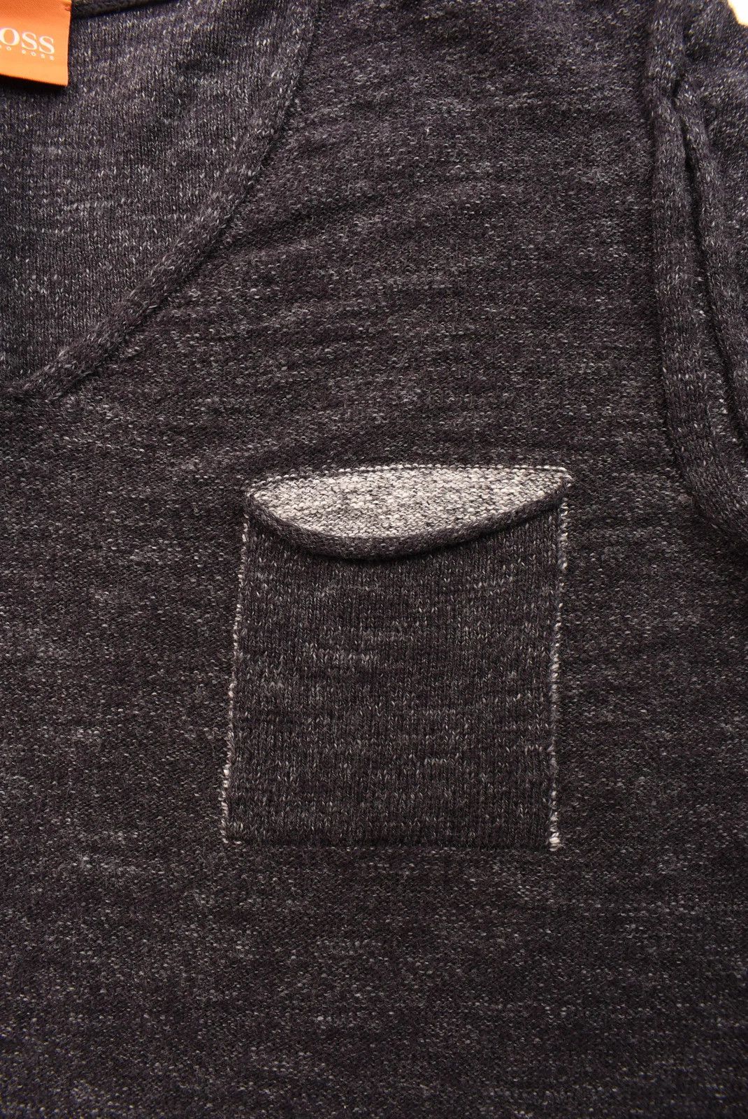 Hugo Boss Hugo Boss Orange Melange Knit V-Neck Sweater with Pocket Size US M / EU 48-50 / 2 - 5 Thumbnail