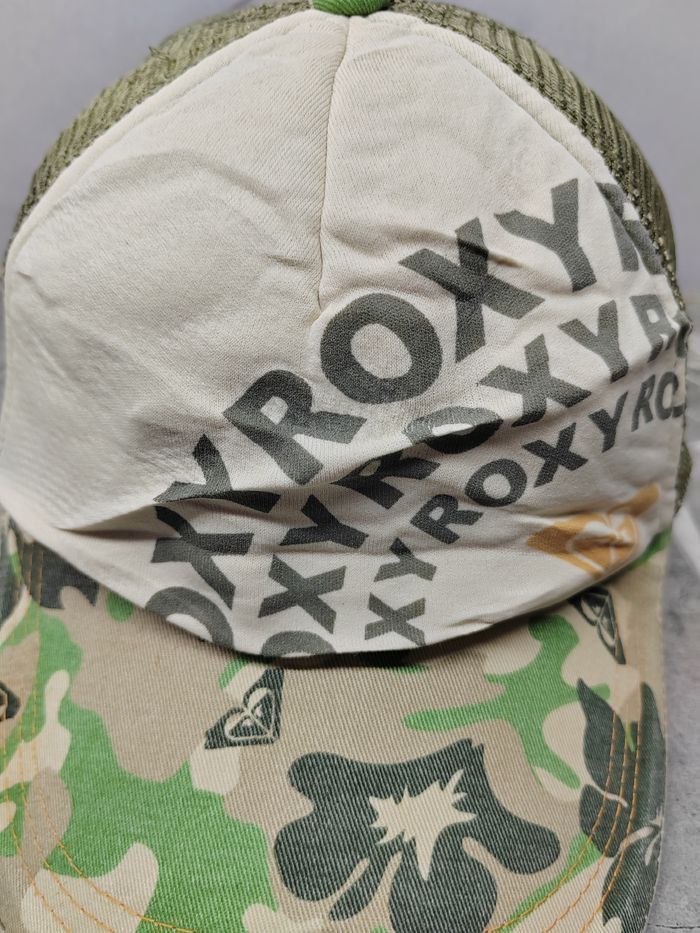 Quicksilver Vintage Roxy Camo Style Trucker Cap Hat Size ONE SIZE - 3 Thumbnail