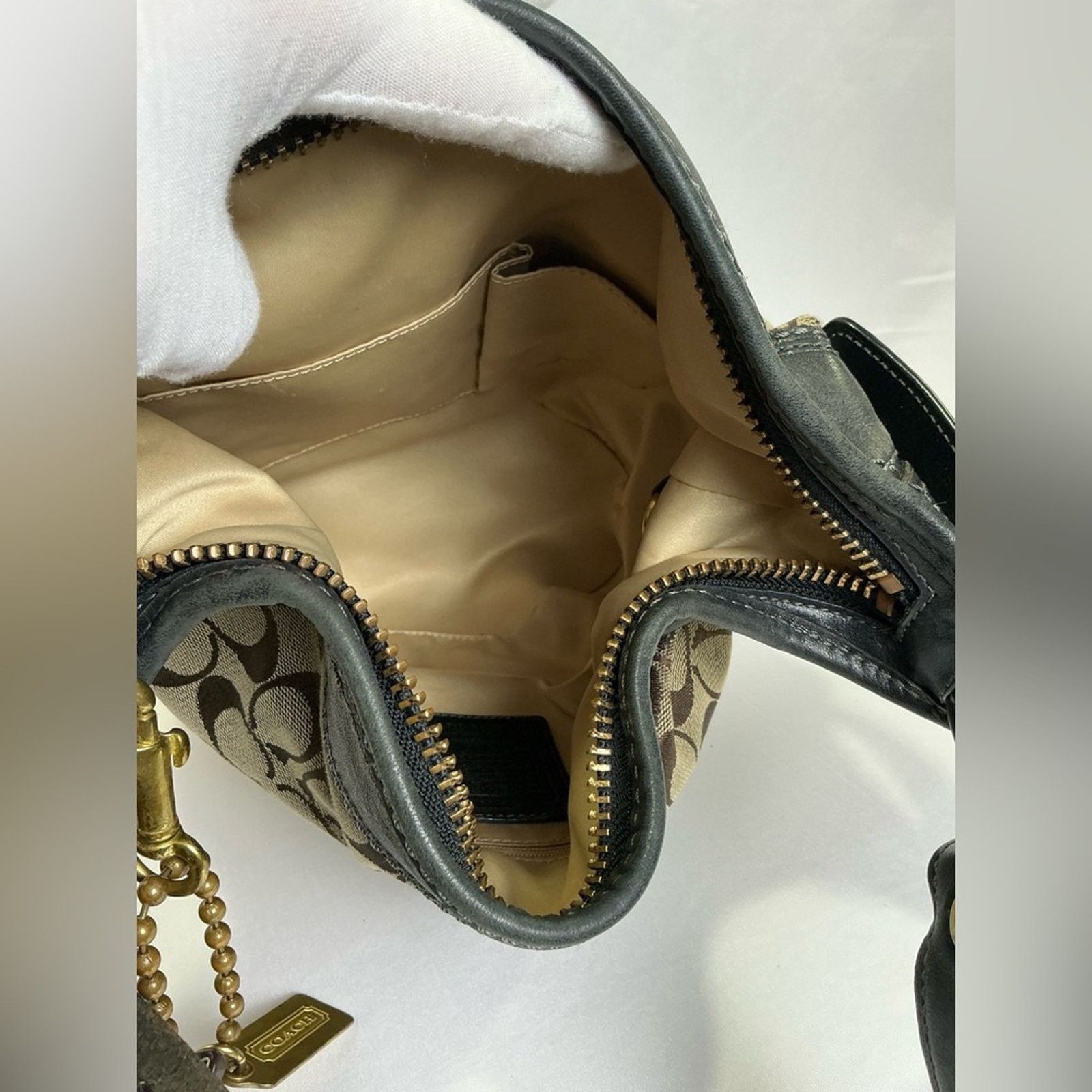 Coach Vintage Coach Bleeker Khaki Tan Bag Hobo Convertible Strap Size ONE SIZE - 15 Thumbnail