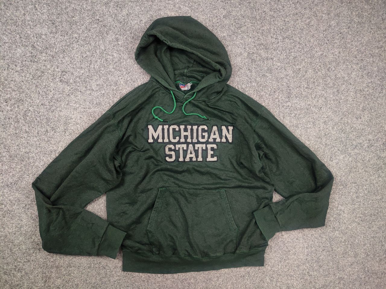 Champion Champion Vintage Michigan state USA Green Hoodie Sweatshirt Size US M / EU 48-50 / 2 - 2 Thumbnail
