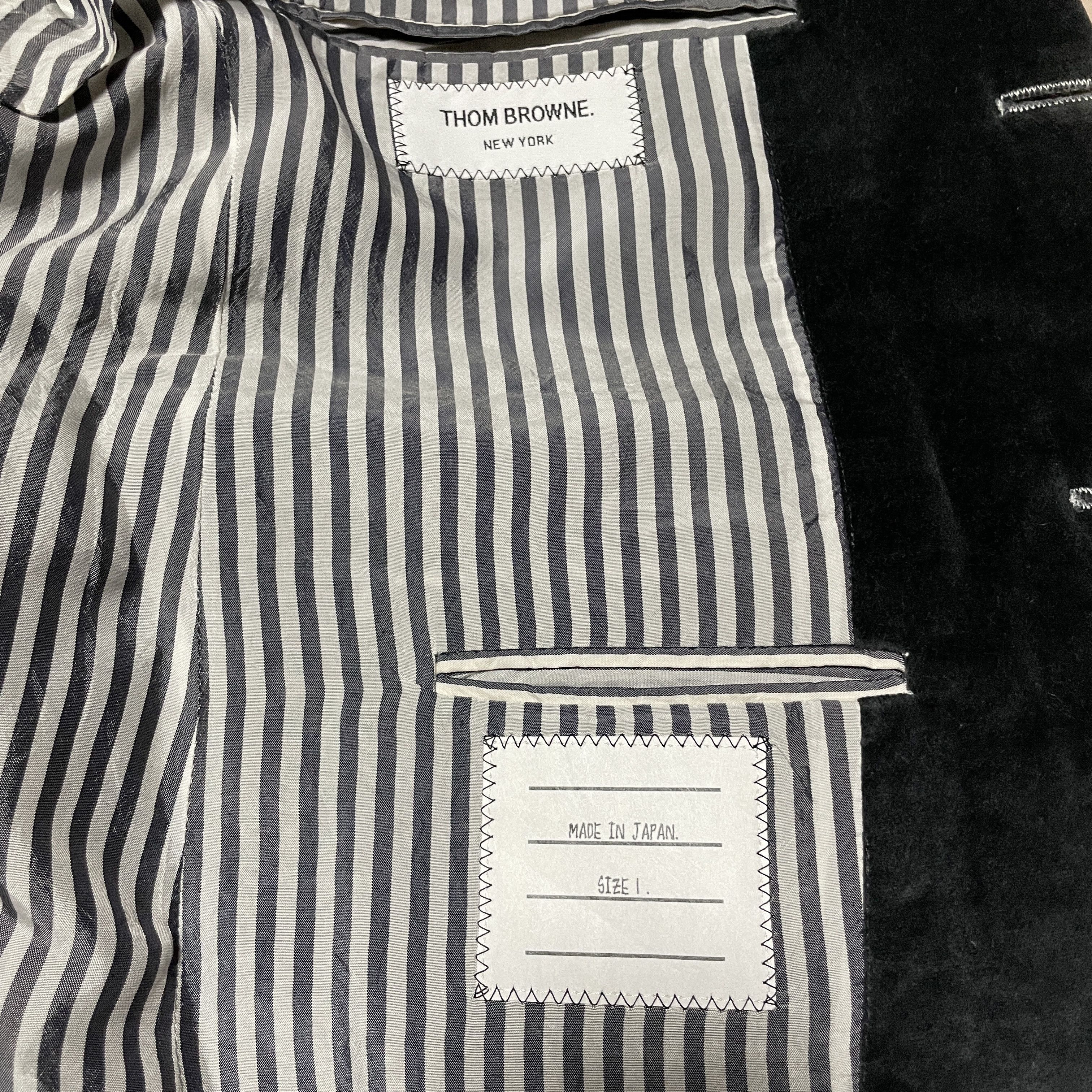 Thom Browne Thom Browne Velvet Piping Black Jacket Size 1 Size 36R - 13 Thumbnail