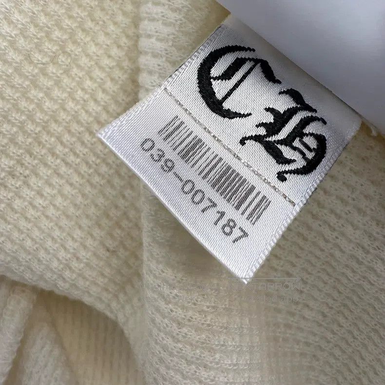 Chrome Hearts CHROME HEARTS Size L White Henry collar waffle short sleeve Size US L / EU 52-54 / 3 - 4 Thumbnail