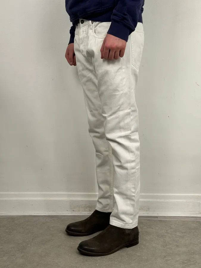 Dries Van Noten Dries Van Noten White Minimalist Denim Jeans Size US 32 / EU 48 - 3 Thumbnail