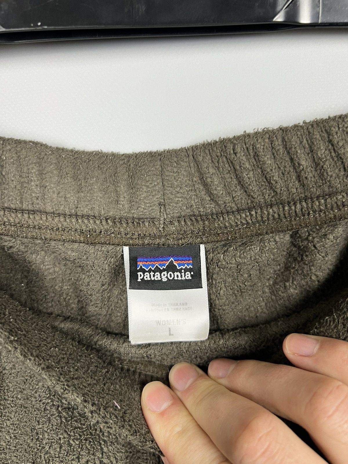 Patagonia M-L Vintage Patagonia Deep Pile Fleece Wide Pants Synchilla Size 31" - 5 Thumbnail
