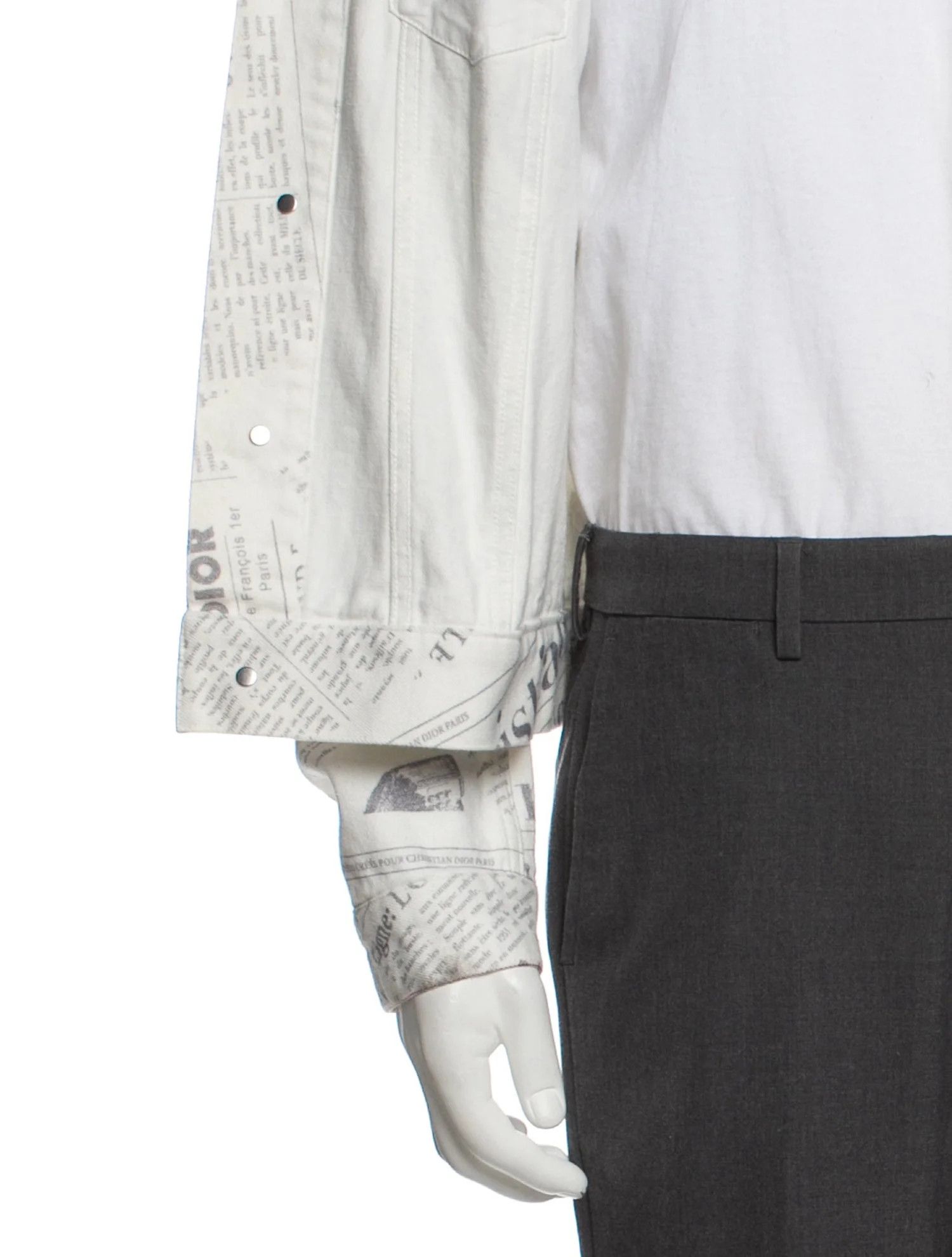 Daniel Arsham × Dior Dior x Daniel Arsham Newspaper Print Denim Jacket Size US M / EU 48-50 / 2 - 5 Thumbnail