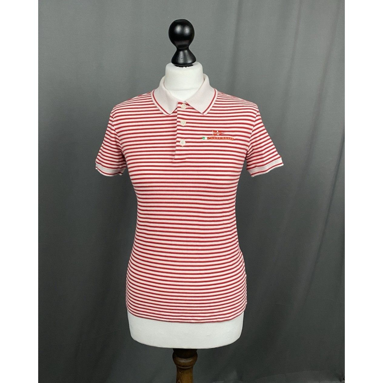 Prada Prada Luna Rossa Women's White Red Striped Polo T-Shirt Size Size XL / US 12-14 / IT 48-50 - 1 Thumbnail