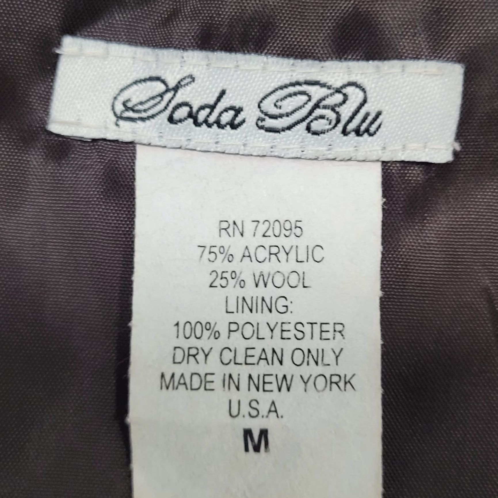 Vintage VINTAGE Soda Blu Brown Wool Blend Herringbone Sleeveless Lined Dress Medium Classic Womens Size M / US 6-8 / IT 42-44 - 3 Thumbnail