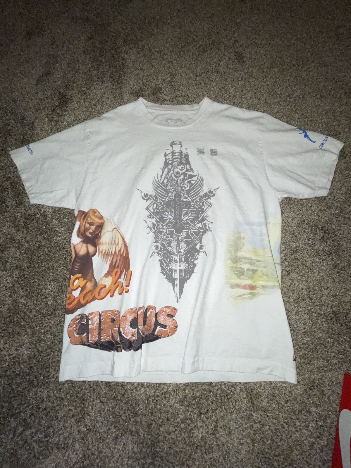 image of Travis Scott Travis Scot Maximus in White, Men's (Size Large)