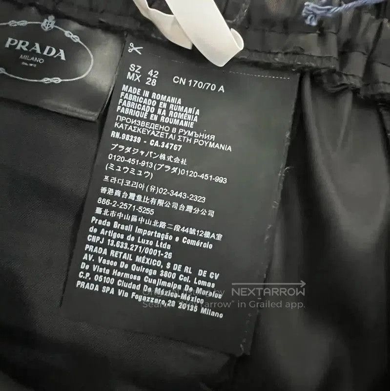 Other Prada Black Logo Cotton Casual Pants. Size US 30 / EU 46 - 5 Thumbnail