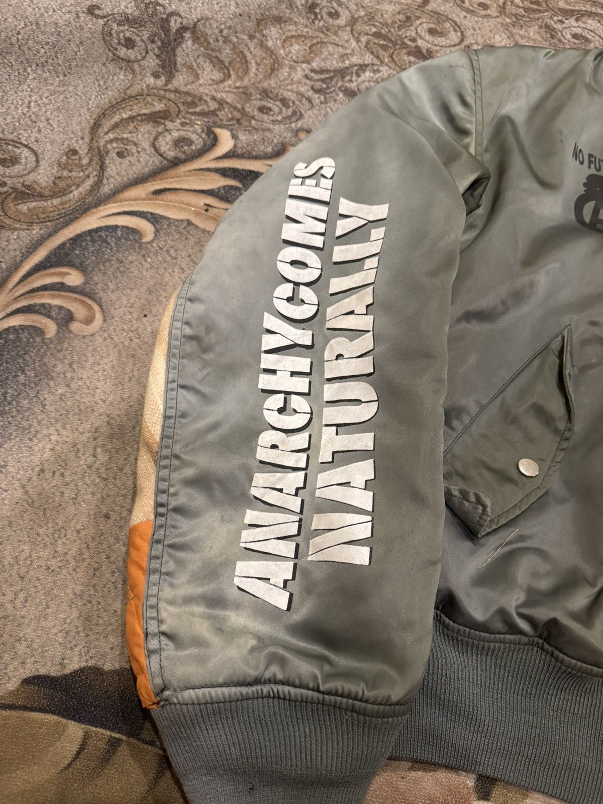 Handmade 90s Vintage HANDMADE flight jacket Size US L / EU 52-54 / 3 - 5 Thumbnail