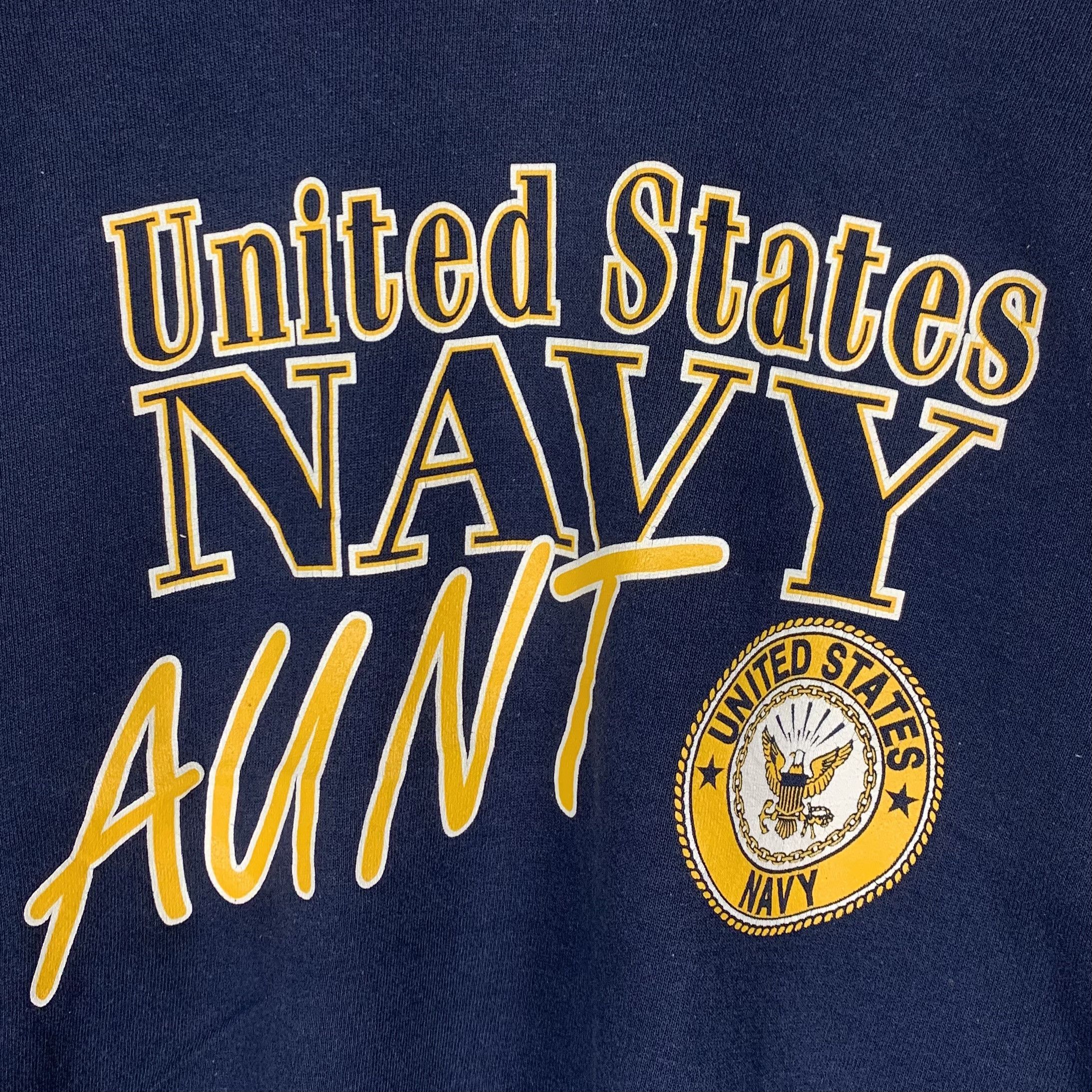 Vintage Vintage United States Navy Aunt USN MJ Soffe Sweatshirt Size US M / EU 48-50 / 2 - 2 Thumbnail