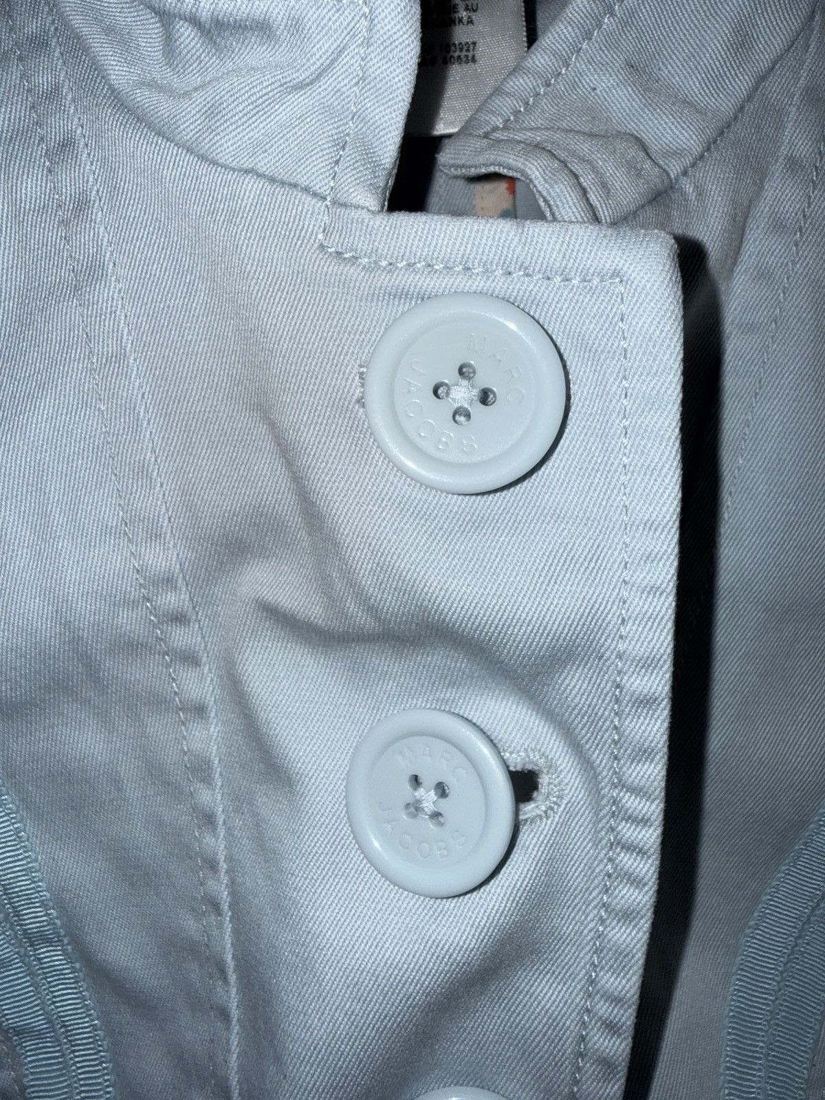 Marc Jacobs Vintage Marc Jacobs Military Style Fitted Jacket light blue Size XS / US 0-2 / IT 36-38 - 4 Thumbnail