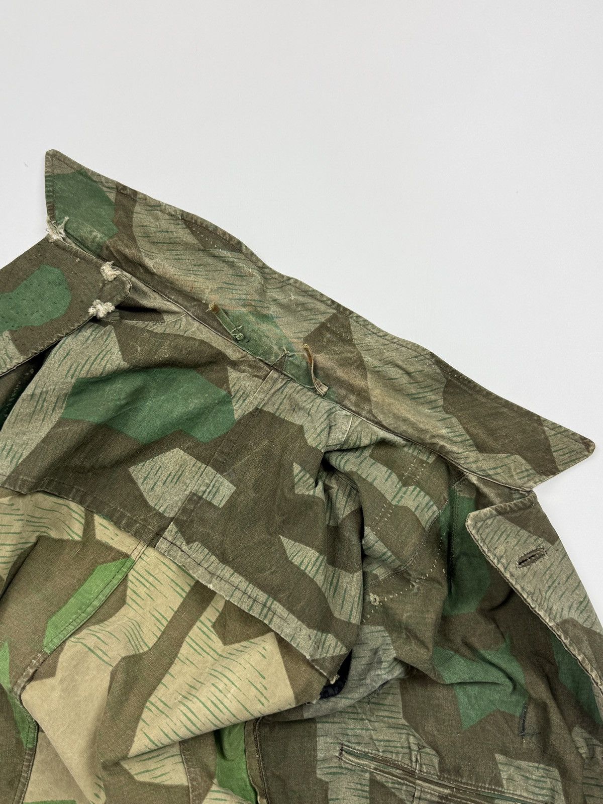 Vintage 40s 50s WW2 German Splinter Camo Heer Cyclist Rider Jacket Size US S / EU 44-46 / 1 - 8 Thumbnail