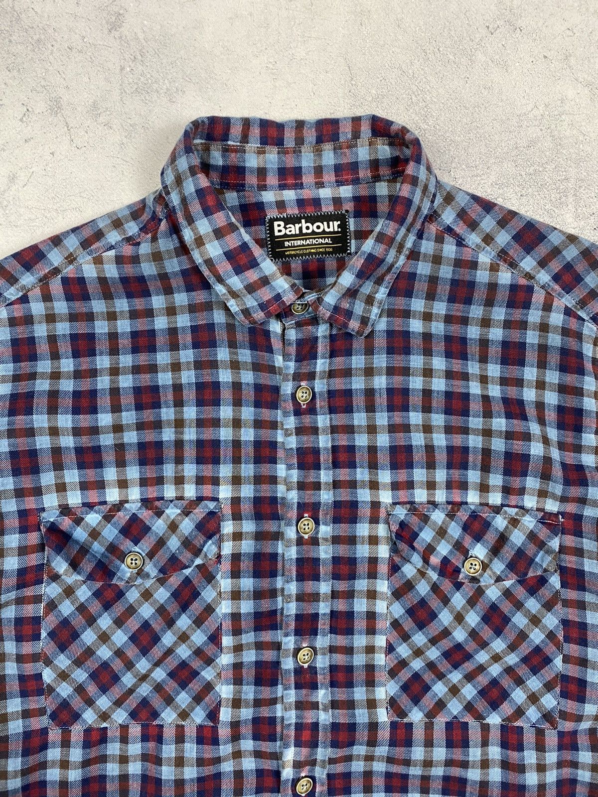 Barbour Barbour International Checkered Button Up Shirt Long Sleeve Size US M / EU 48-50 / 2 - 6 Thumbnail