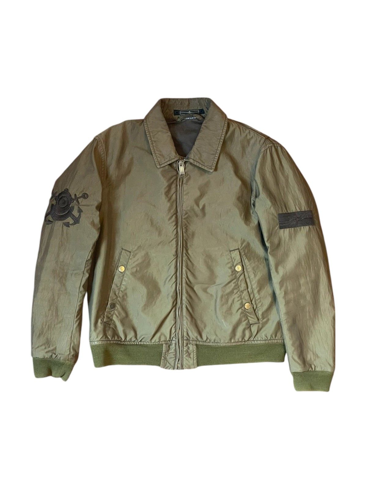 Massimo Osti × Stone Island Stone Island Marina 24SI Bomber Jacket in Olive late 1990s Size US L / EU 52-54 / 3 - 1 Thumbnail