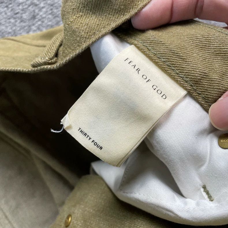 Fear of God Fear of God olive green jeans Size US 33 - 5 Thumbnail