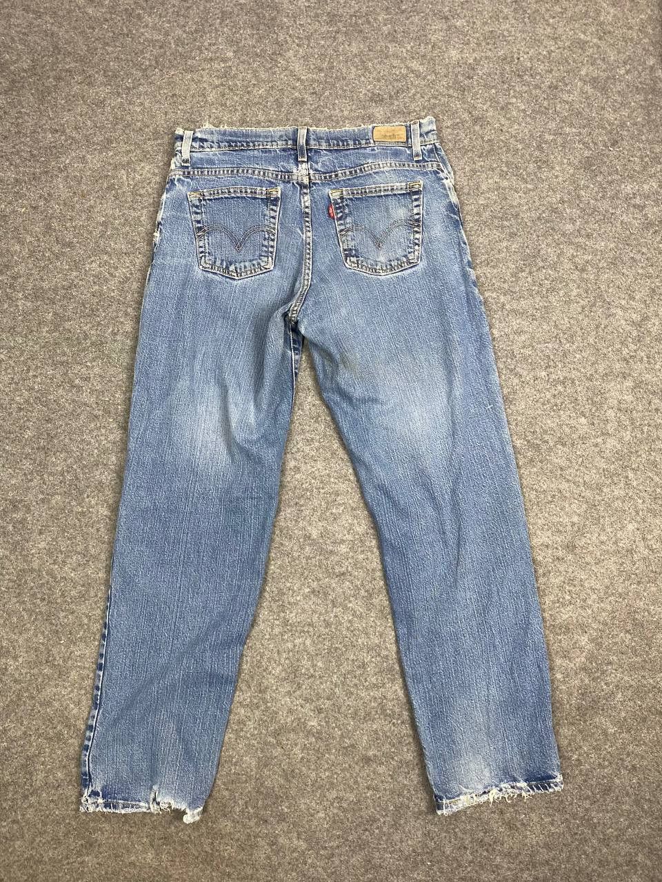 Levi's vintage levis 550 relaxed tapered distressed denim Size US 33 - 1 Thumbnail