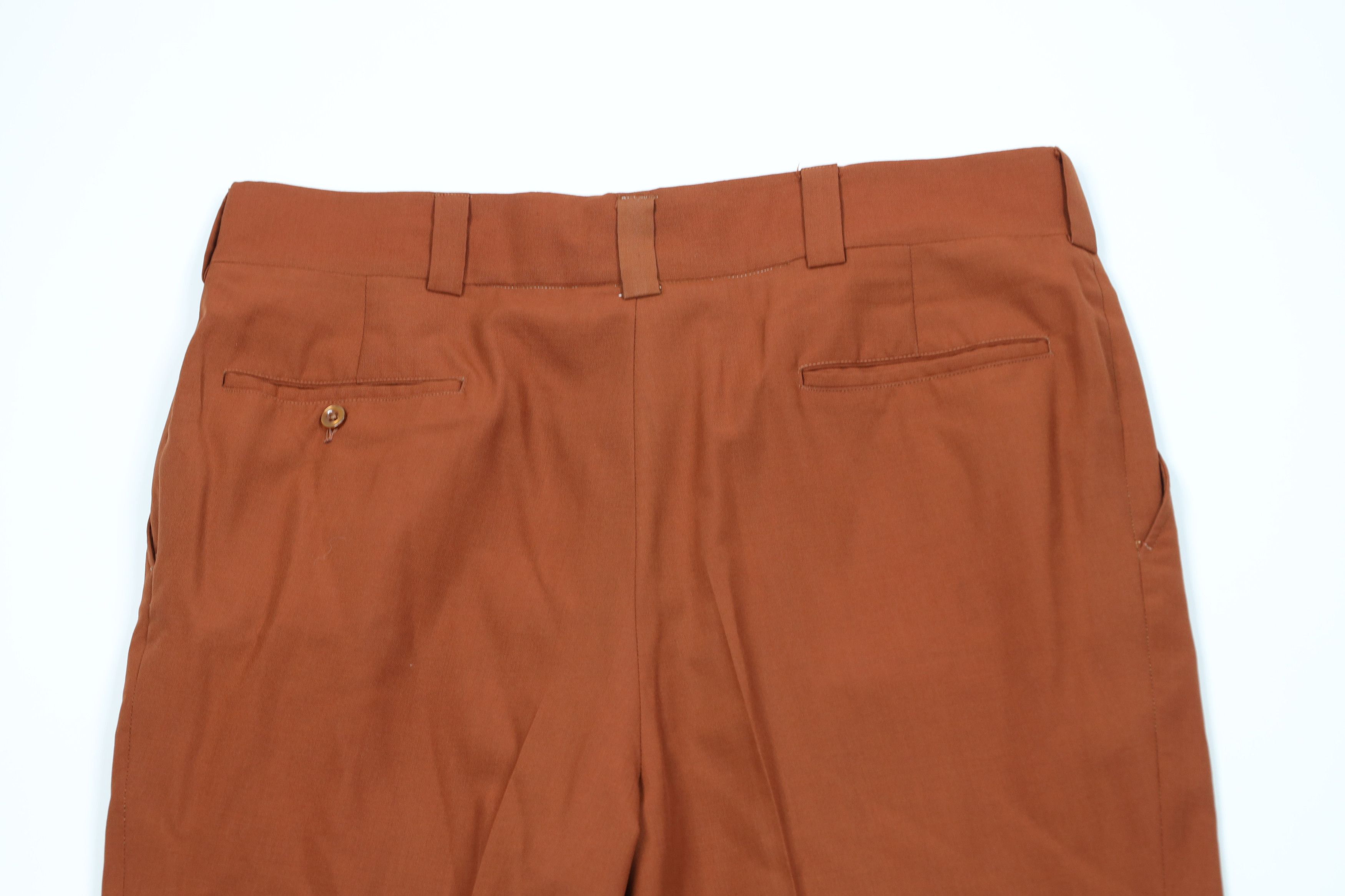 Vintage Vintage 60s Rockabilly Bell Bottoms Pants Orange USA Size US 36 / EU 52 - 9 Thumbnail