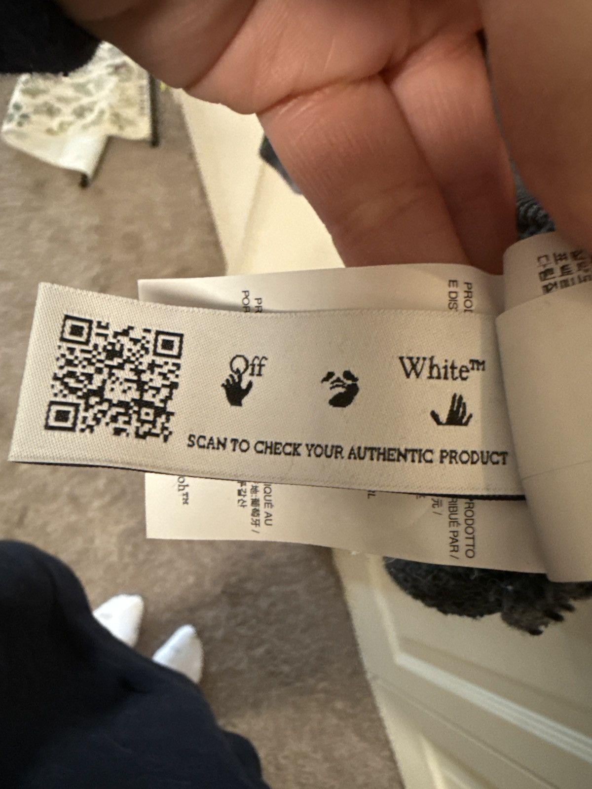 Off-White Off-White Black Blurred Mary Skate Hoodie Size US M / EU 48-50 / 2 - 7 Thumbnail