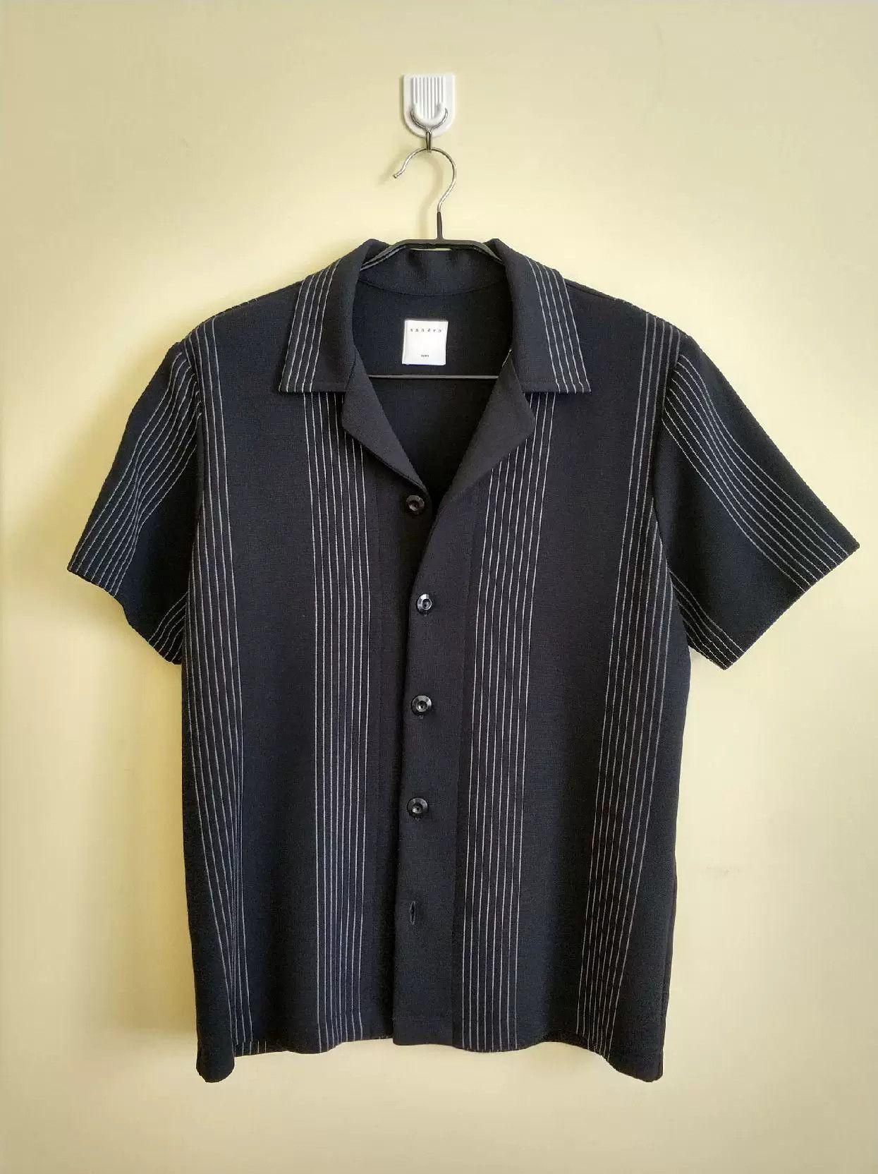Sandro Sandro Summer Striped Shirt for Men Size US S / EU 44-46 / 1 - 1 Thumbnail