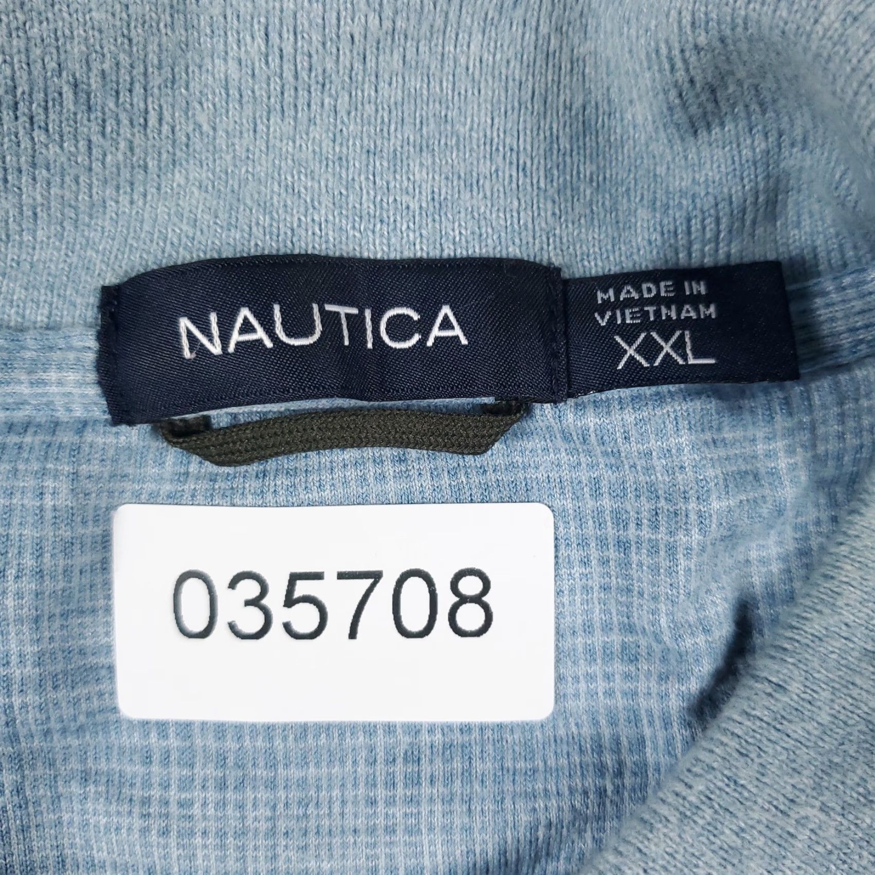 Nautica Nautica Polo Shirt Mens 2XL Blue Solid Short Sleeve Button-Front Casual Classic Logo Polo Mens 2XL Black Size US XXL / EU 58 / 5 - 7 Thumbnail