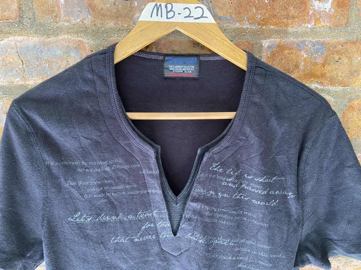 Nicole Club 2000s Poem V neck tee Size US M / EU 48-50 / 2 - 3 Thumbnail