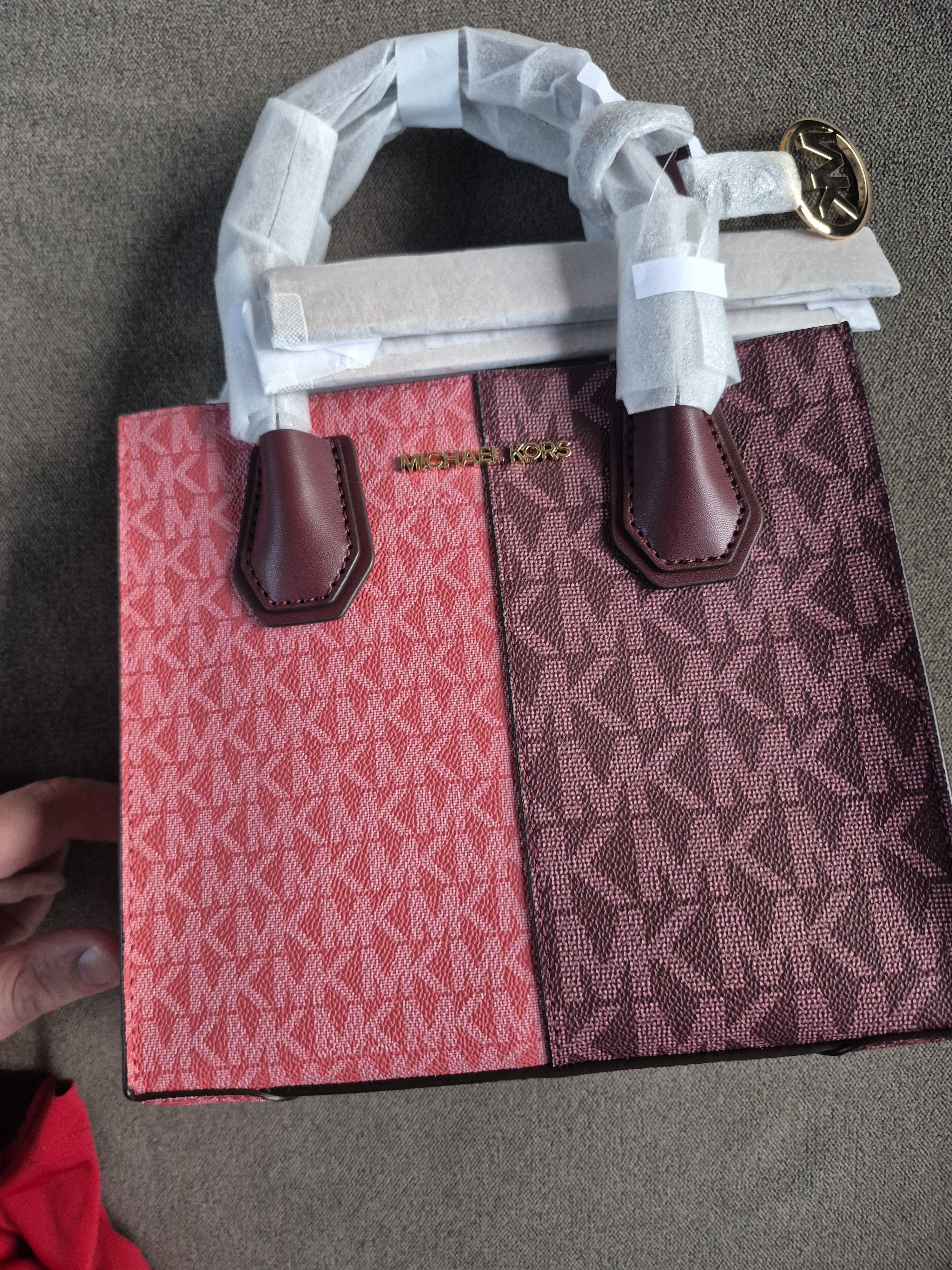 Michael Kors Michael Kors Mercer Two-Tone Logo Crossbody Bag $398 MSRP Size ONE SIZE - 2 Thumbnail