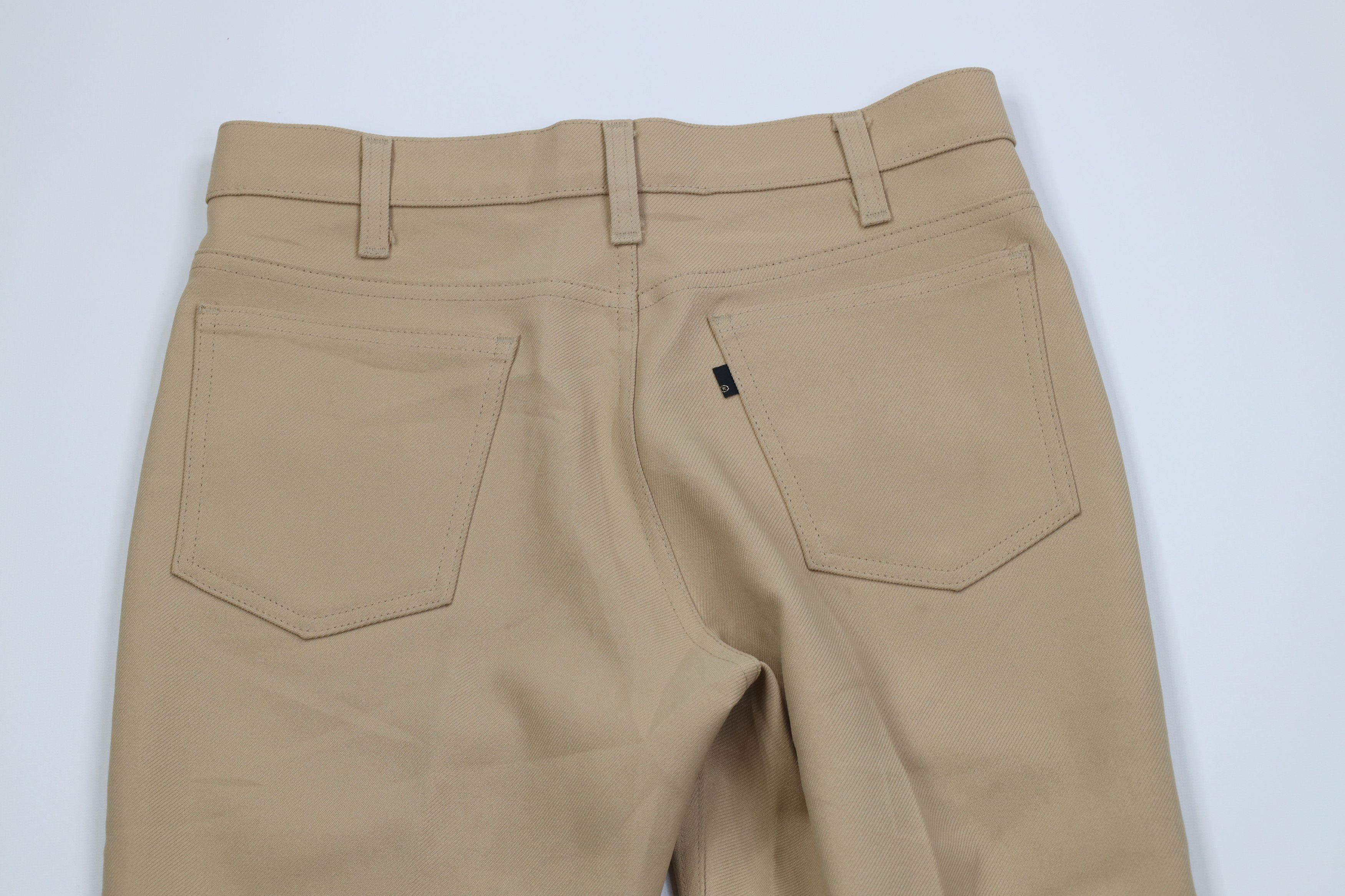 Levi's Vintage 70s Levis Knit Flared Wide Leg Chino Pants Wheat USA Size US 32 / EU 48 - 13 Thumbnail
