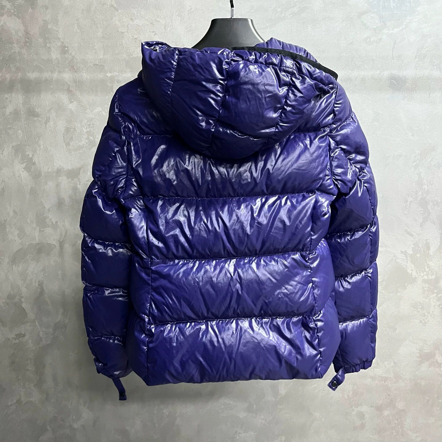 Moncler Purple Logo Fleece-lined Jacket with Brand Logo Lapel Size M / US 6-8 / IT 42-44 - 2 Thumbnail