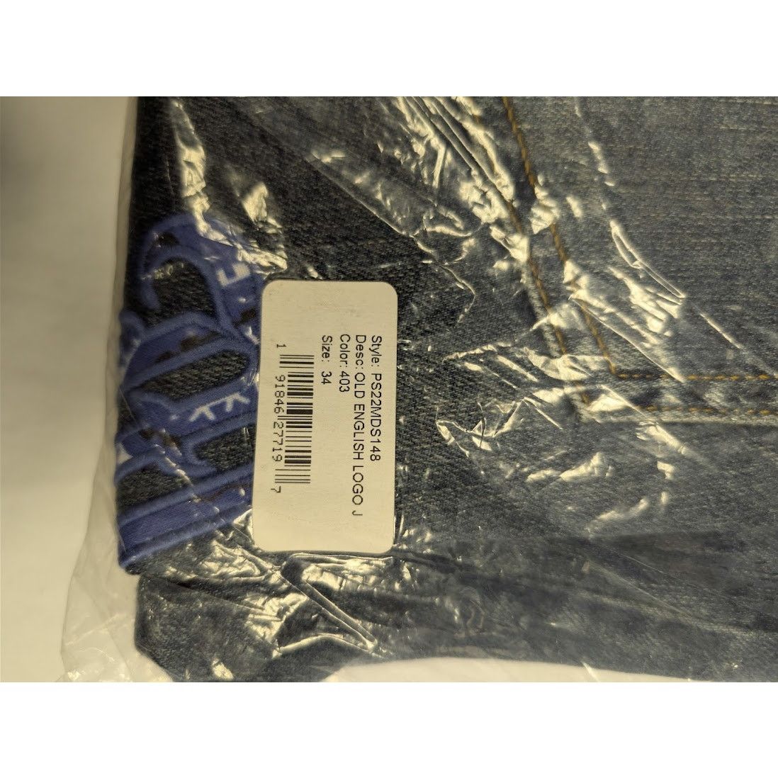 Amiri o1rshd1 Old English Logo Jean in Deep Classsic Blue 34 Size US 34 / EU 50 - 20 Thumbnail