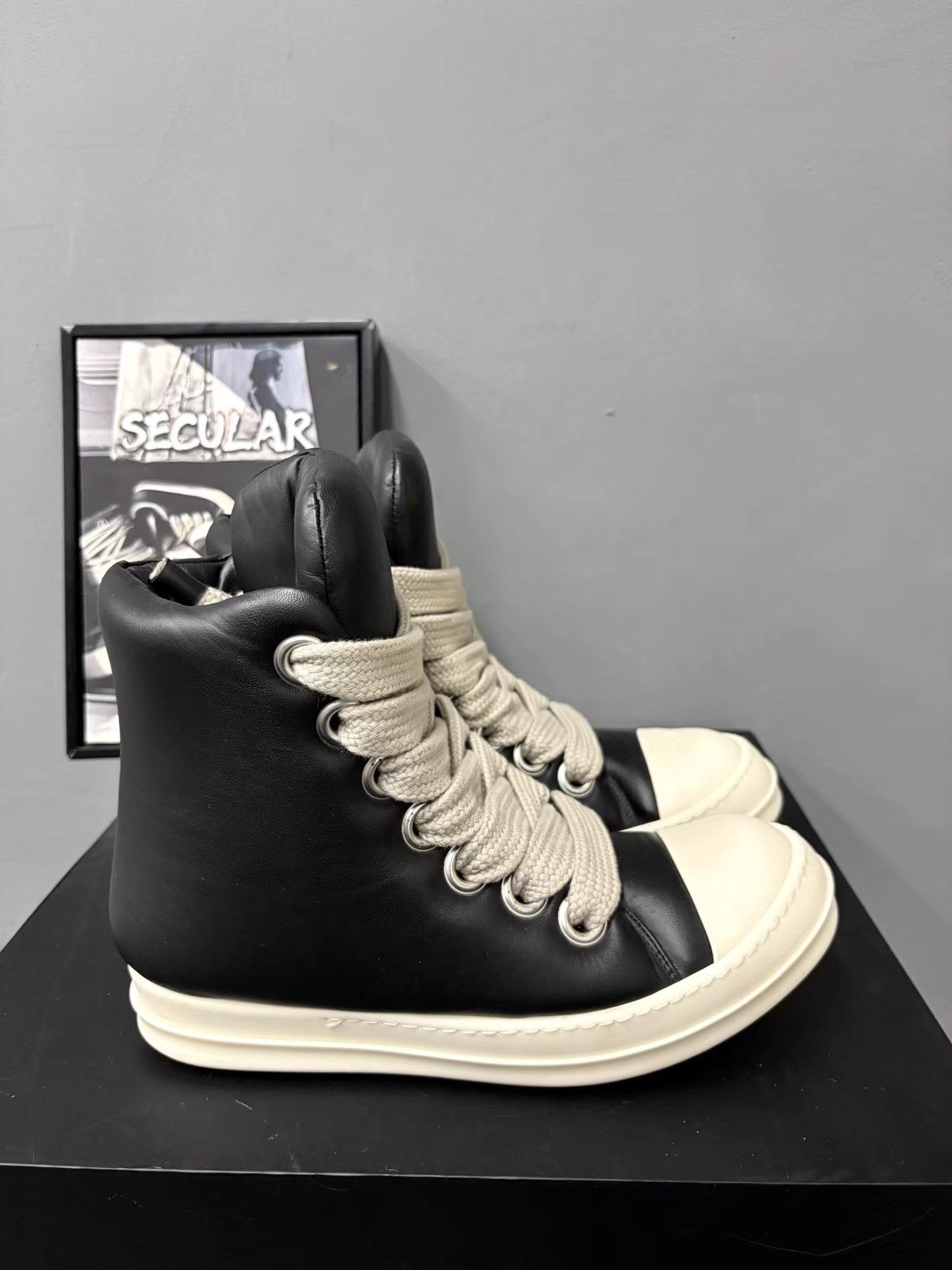 Rick Owens RickOwens Mainline Puff High-top Sneakers K34 Size US 8 / EU 41 - 4 Thumbnail