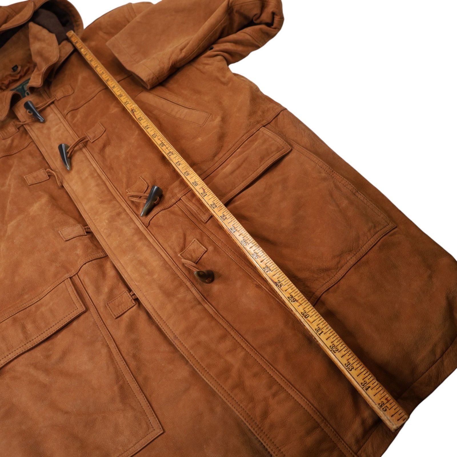 Orvis × Vintage Vintage Orvis Nubuck Leather Toggle Duffle Coat Size US L / EU 52-54 / 3 - 10 Thumbnail