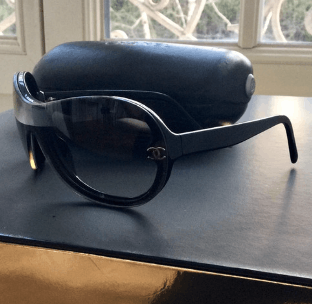 CHANEL Sunglasses 5066 Rimless Rhinestone 4017 Vintage