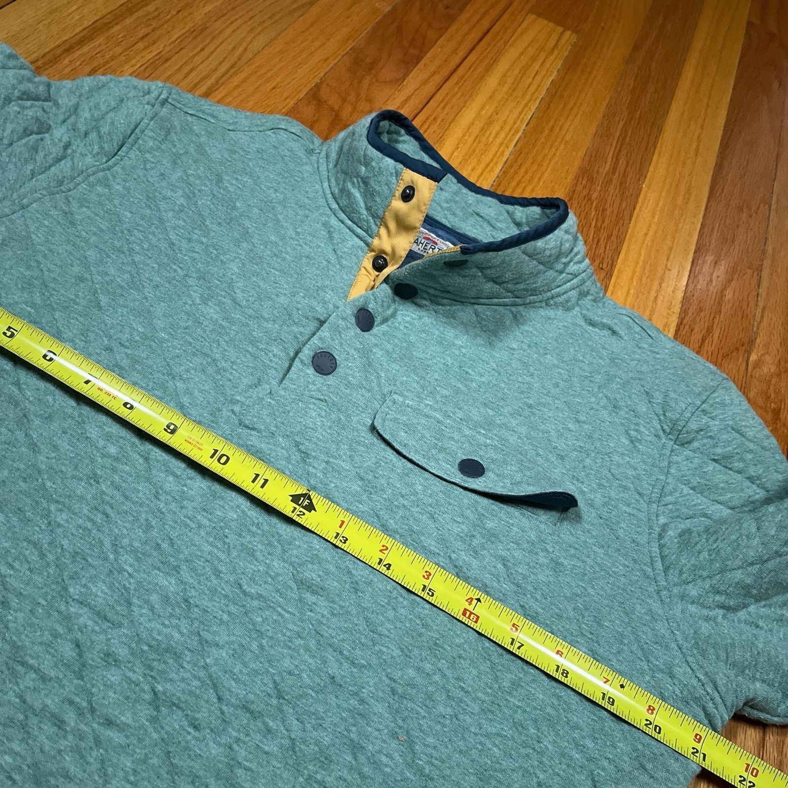 Faherty Faherty Epic Quilted Fleece Snap Pullover Sweatshirt Jacket Size US M / EU 48-50 / 2 - 5 Thumbnail