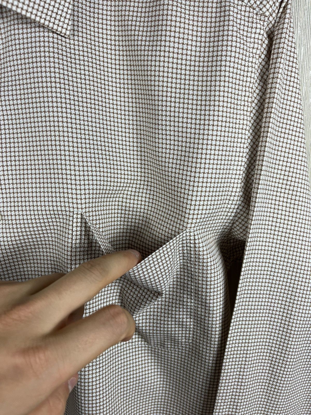 Balmain Balmain patterned shirt with pocket logo B casual classic Size US M / EU 48-50 / 2 - 9 Thumbnail