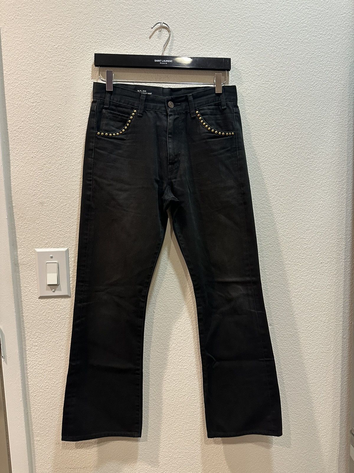 【美品】CELINE denim black 33inch WOMEN'S LUXURY BLACK DENIM | CELINE