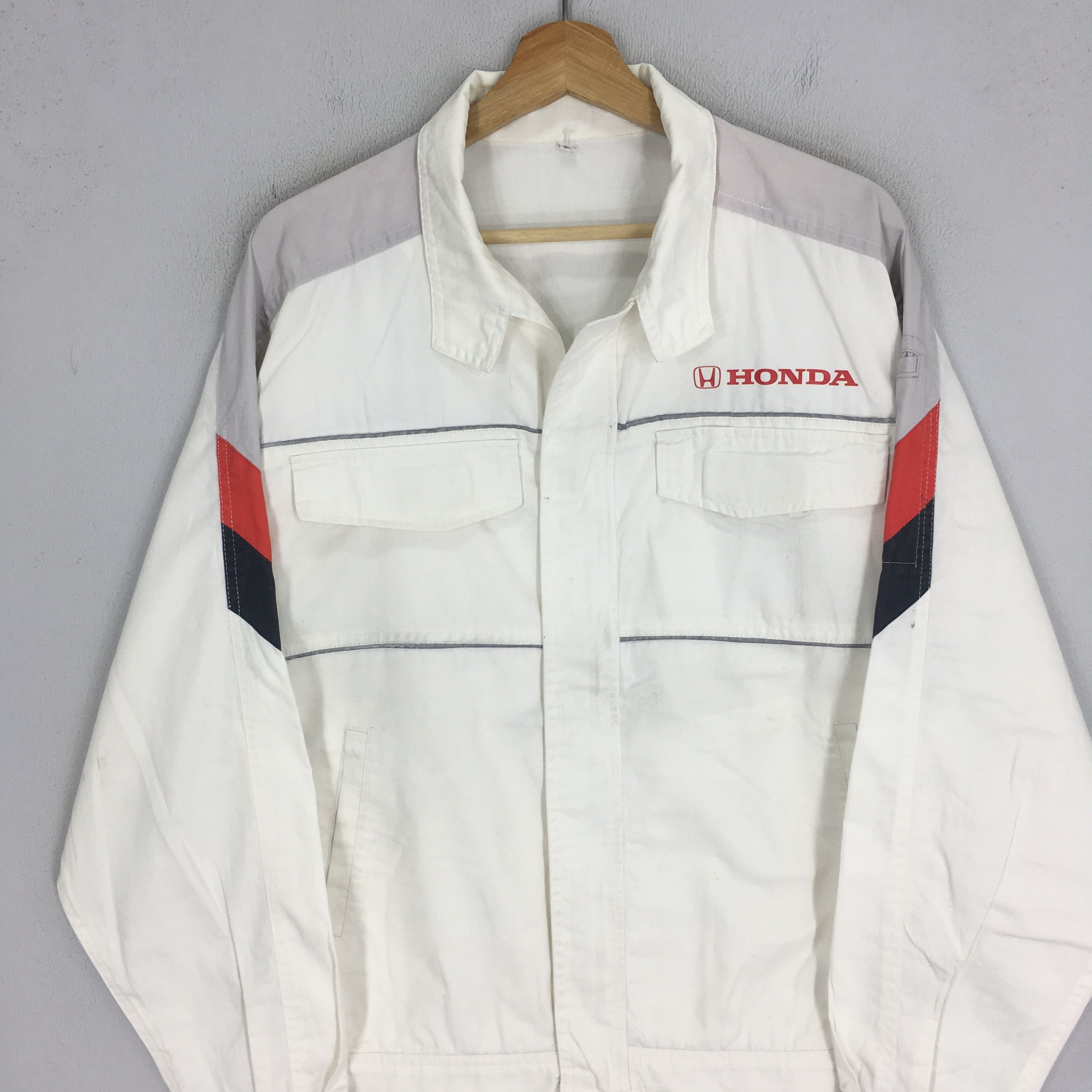 Honda Vintage 90's Honda Uniform Factory Japan JDM Racing Team Size US L / EU 52-54 / 3 - 3 Thumbnail