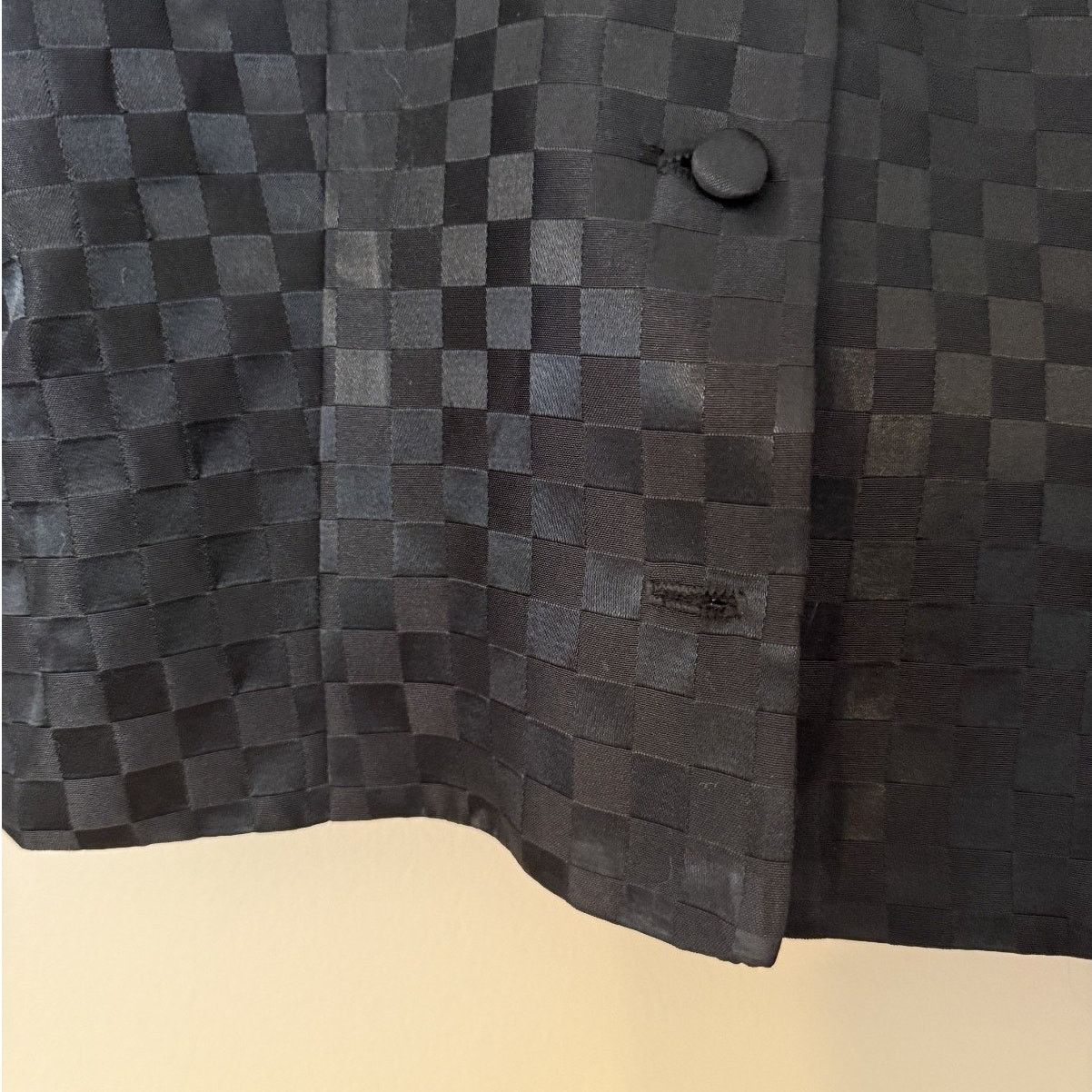 Talbots Vintage 90s Talbots Black Checkerboard Jacquard Blazer Size M / US 6-8 / IT 42-44 - 3 Thumbnail