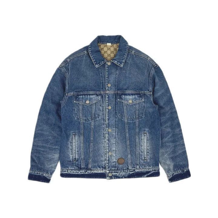 Gucci Gucci SS23 Logo Vintage Denim Jacket-2507 Size US M / EU 48-50 / 2 - 1 Thumbnail