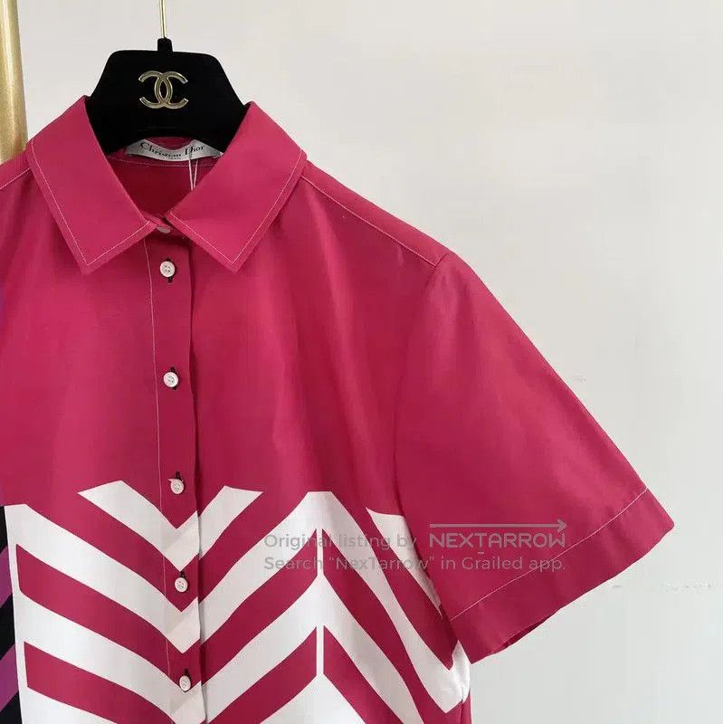 Dior Dior Colorful Cotton Short Sleeve Shirt . Size S / US 4 / IT 40 - 3 Thumbnail