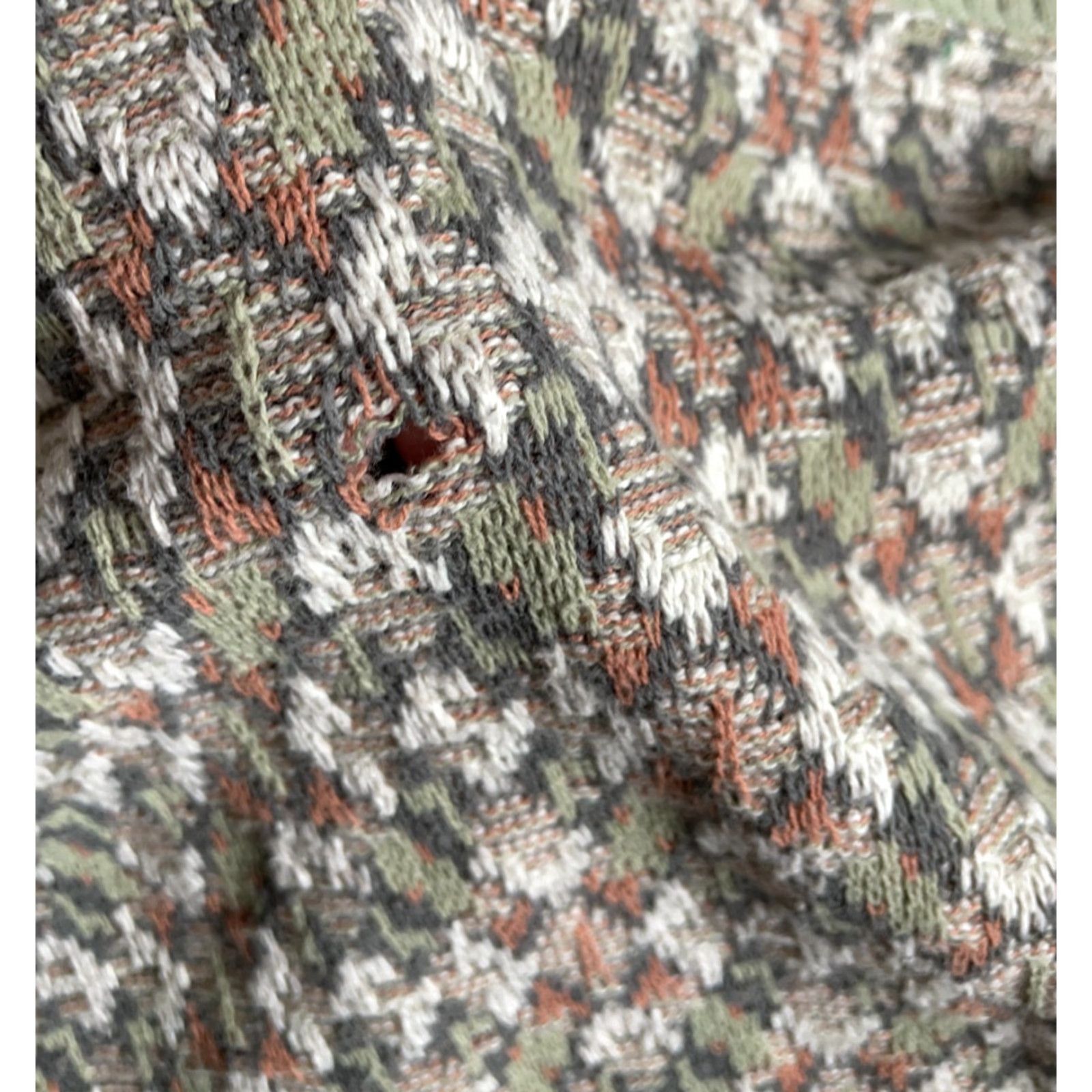 Vintage Crossings Sweater Mens Large Beig e Green Diamond Pattern 90s Textured Cotton-Acrylic Knit Crew Neck Vintage Pullover Casual Size US L / EU 52-54 / 3 - 4 Thumbnail