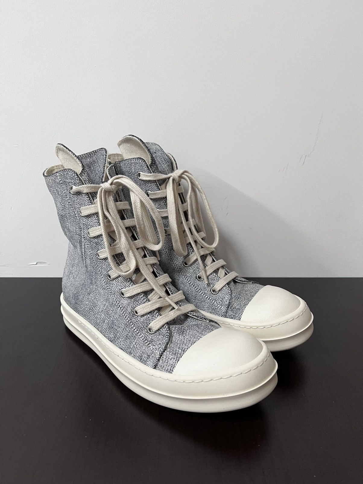Rick Owens Drkshdw Rick owens drkshdw ramones high top sneakers sz38 Size US 8 / IT 38 - 5 Thumbnail