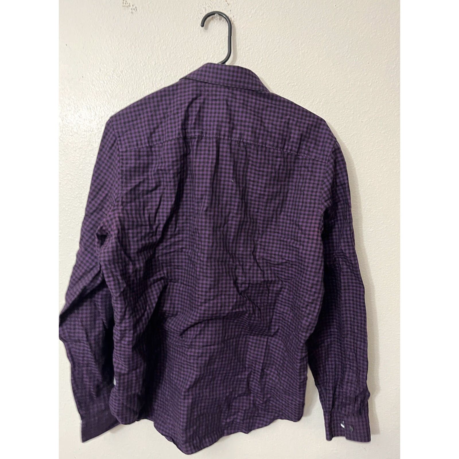 Calvin Klein Calvin Klein Shirt Gingham Dress Shirt Purple M Mens Size US M / EU 48-50 / 2 - 2 Thumbnail